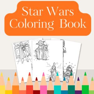 Star Wars Coloring Pages Printable A4 PDF Coloring Sheets Downloadable