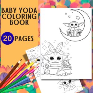 Baby Yoda Coloring Pages Printable PDF Instant Download