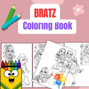 Bratz Coloring Pages Printable PDF Digital Download