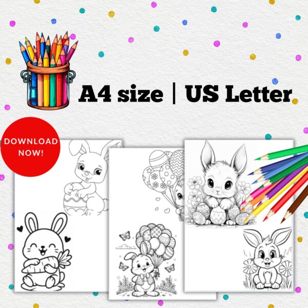 Bunny Coloring Pages | Download 20 Printable PDF Pages