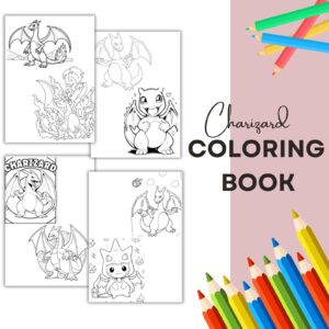 Charizard Coloring Pages PDF Instant Download