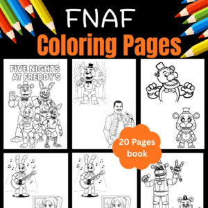 FNAF Coloring Pages Printable PDF Instant Download