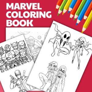 Marvel Coloring Pages Printable PDF Digital Download
