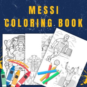 Messi Coloring Pages Printable PDF Instant Download
