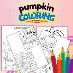Pumpkin Coloring Pages Printable A4 PDF Downloadable