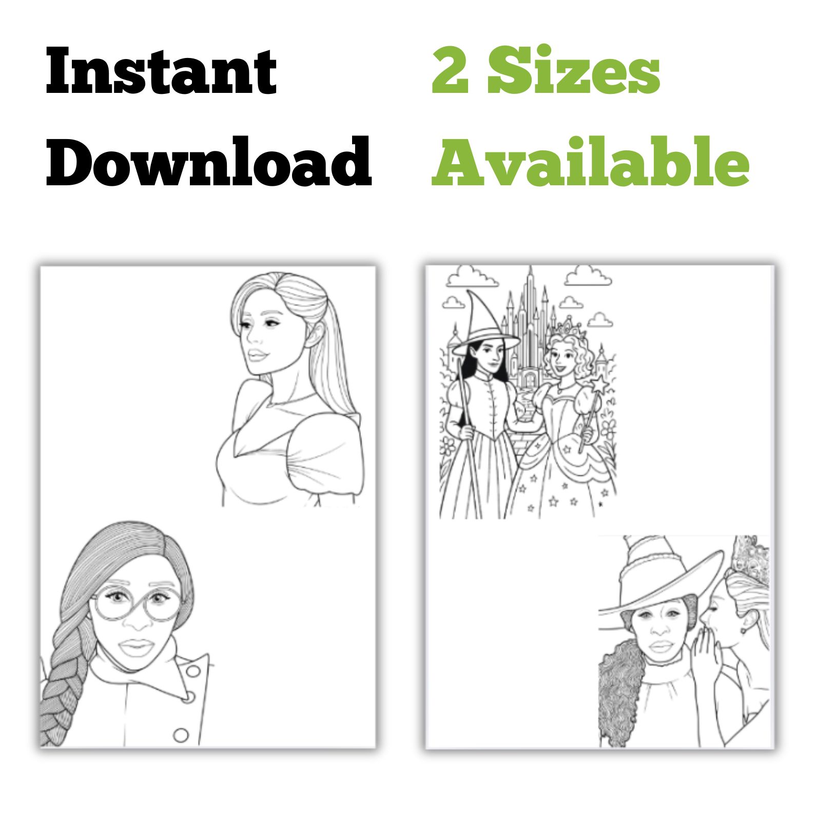 Wicked Coloring Pages Printable PDF for Kids & Fans - Image 2